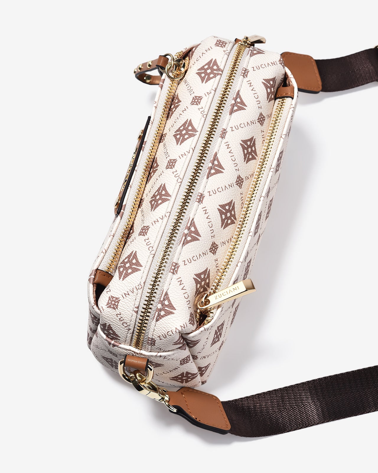 Túi Đeo Chéo Dáng Chữ Nhật Zuciani Mono DVoyage N06-JC06-Kem Color1