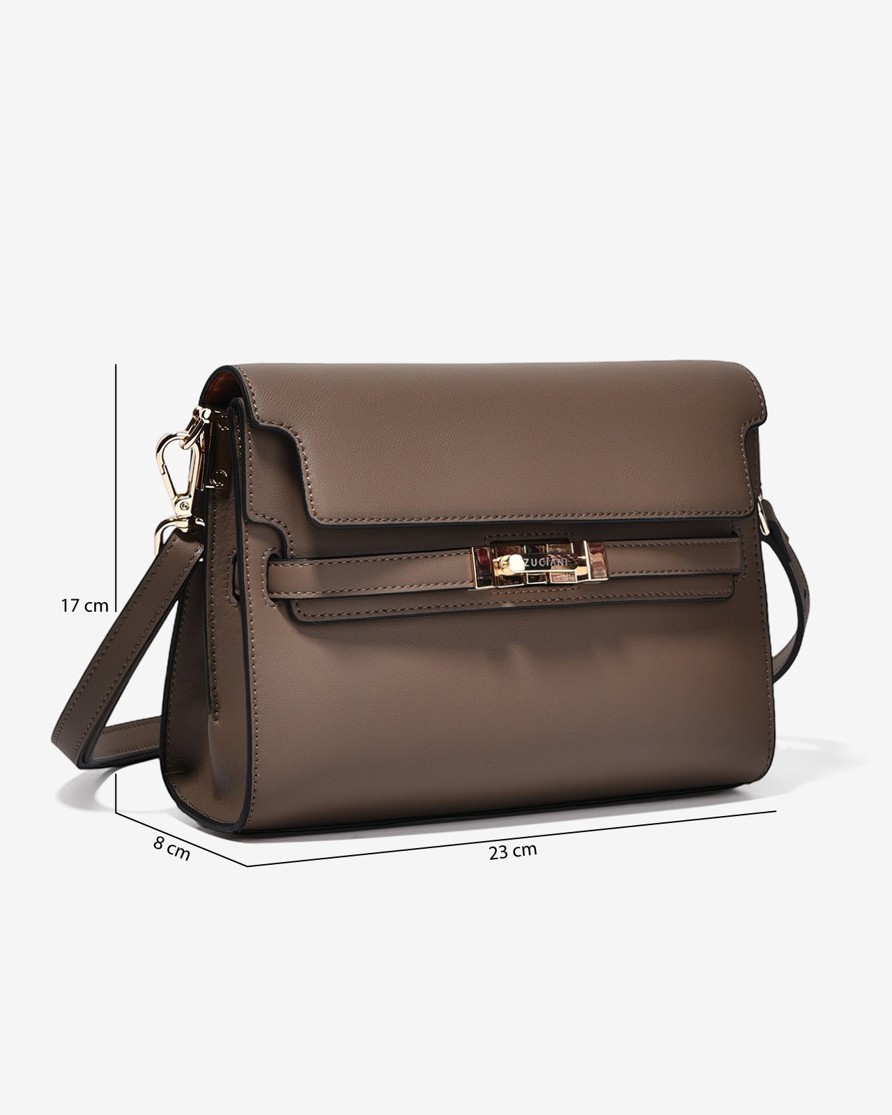 Túi Đeo Chéo Dáng Hộp Zuciani The Artisan N02-JC30-Nâu Color1