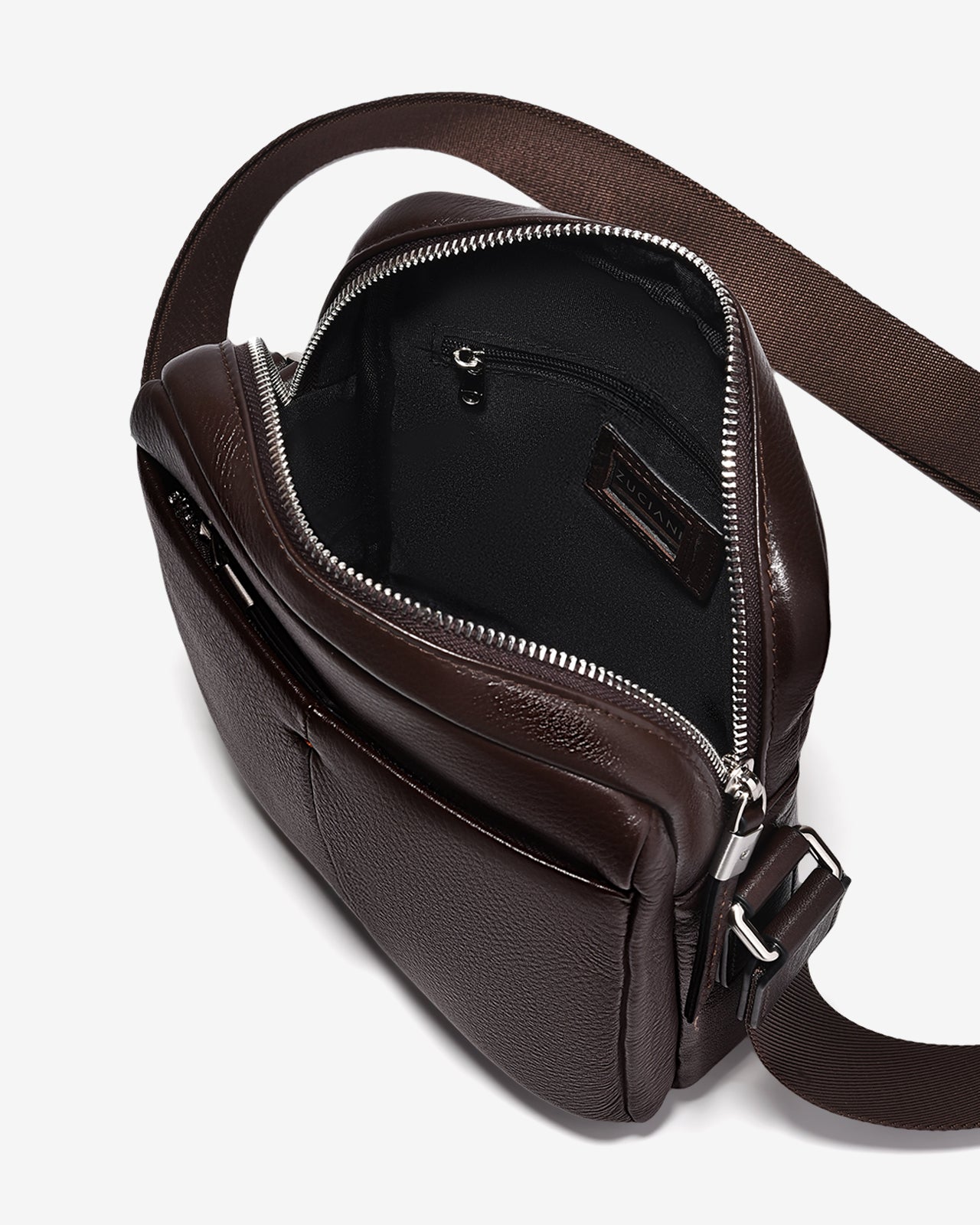 Túi Đeo Chéo Nam Cao Cấp Zuciani Modern Spirit N02-LF02-Nâu Color2