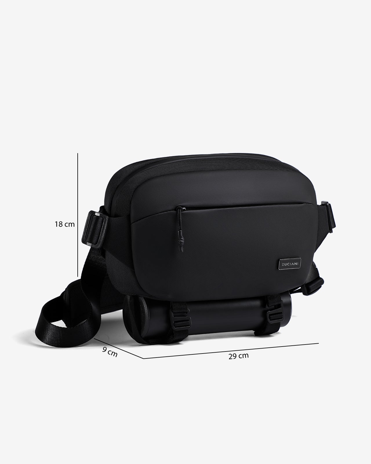 Túi Đeo Chéo Bao Tử Zuciani Timeless Fusion N16-MJ16-Đen Color1