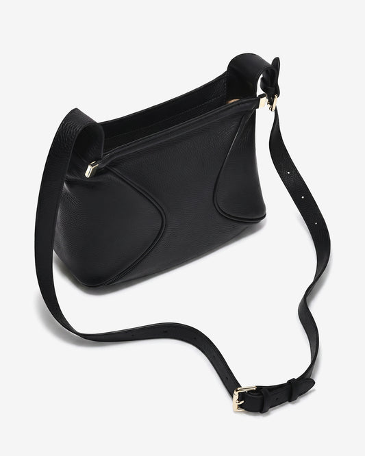 Túi Đeo Chéo Phom Mềm Vân Da Zuciani The Aurum Elegantia N27-TM27Đen Color1