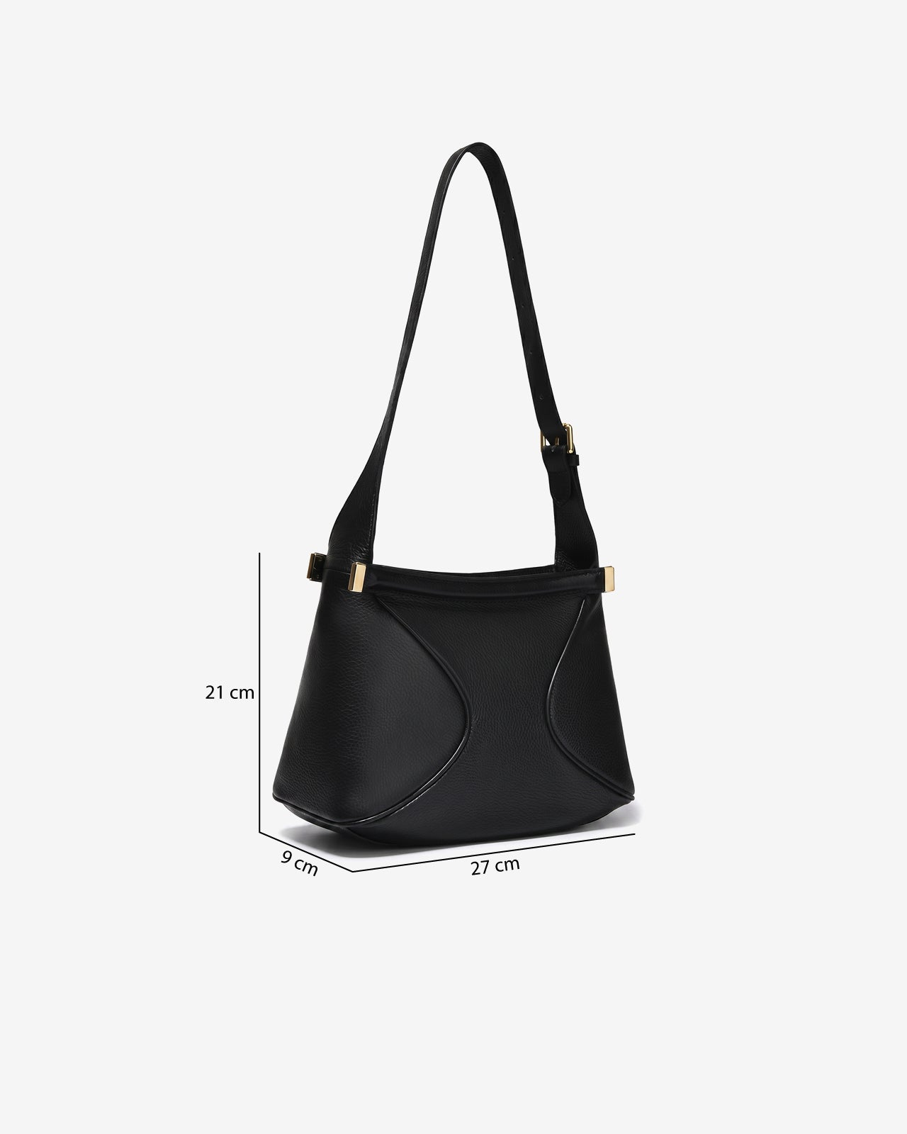 Túi Đeo Chéo Phom Mềm Vân Da Zuciani The Aurum Elegantia N27-TM27Đen Color1