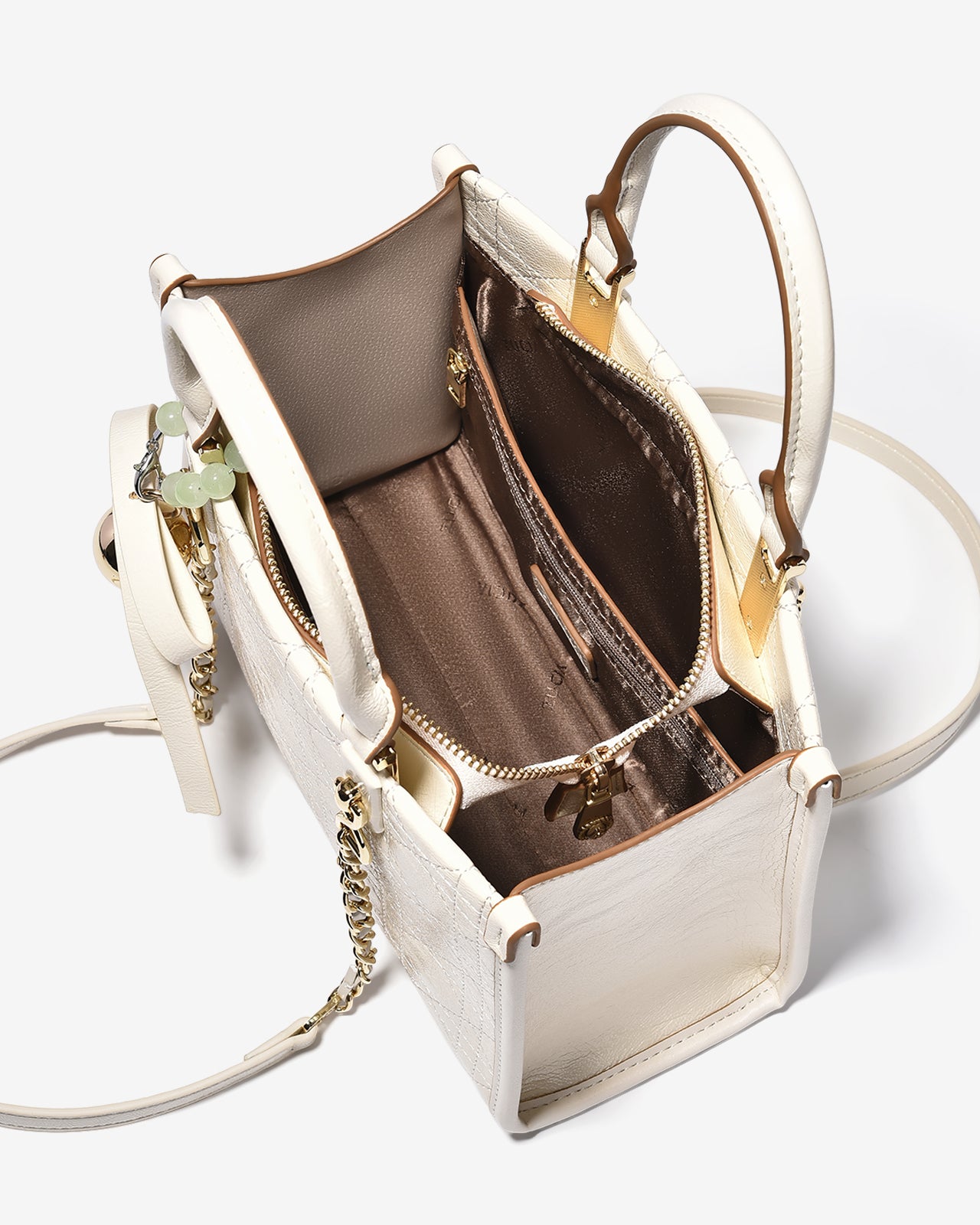 Túi Xách Tay Nữ Zucia Lamant N05-JC22-Kem Color2