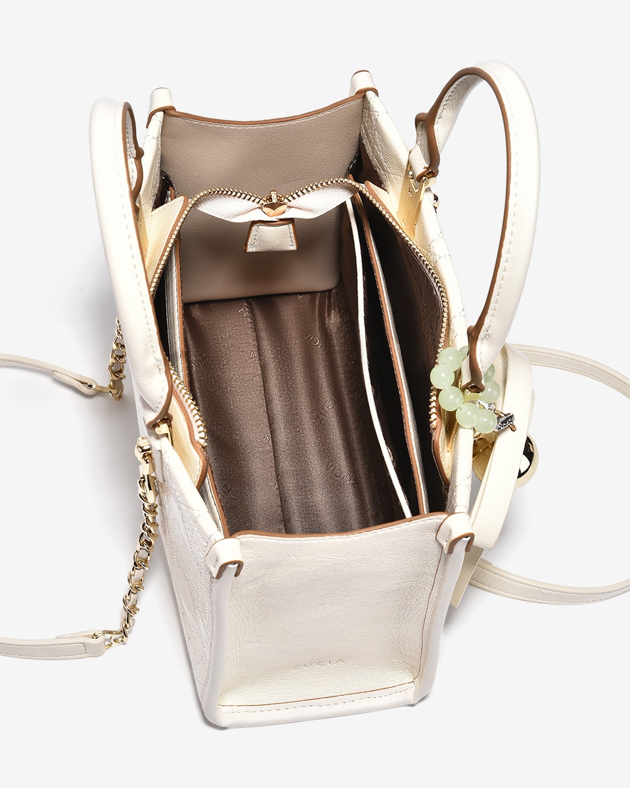 Túi Xách Tay Nữ Zucia Lamant N05-JC22-Kem Color2