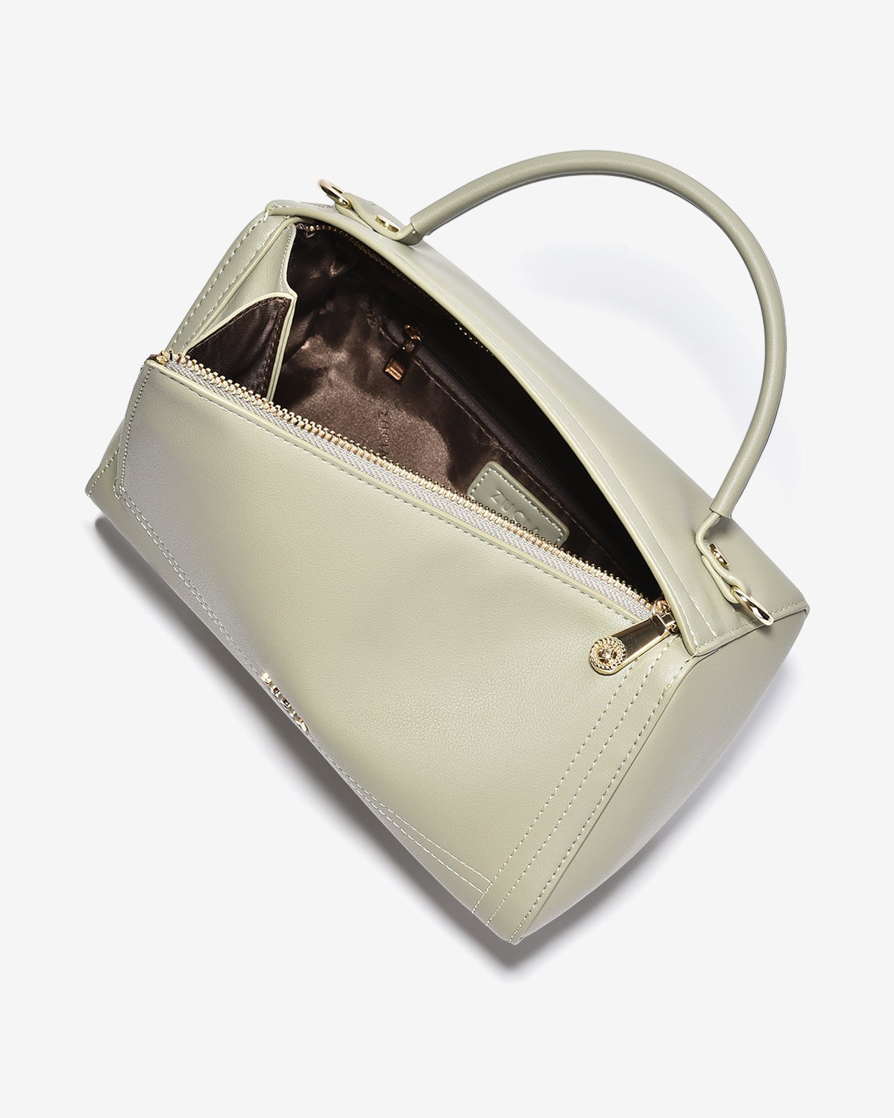 Túi Xách Tay Nữ Hình Hộp Zucia L'amant N13-JC24-Xanh Lá Color2