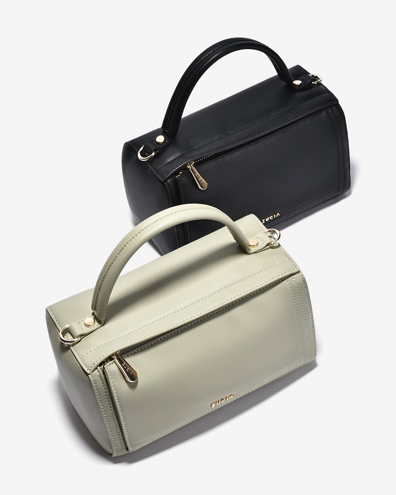 Túi Xách Tay Nữ Hình Hộp Zucia L'amant N13-JC24-Xanh Lá Color2