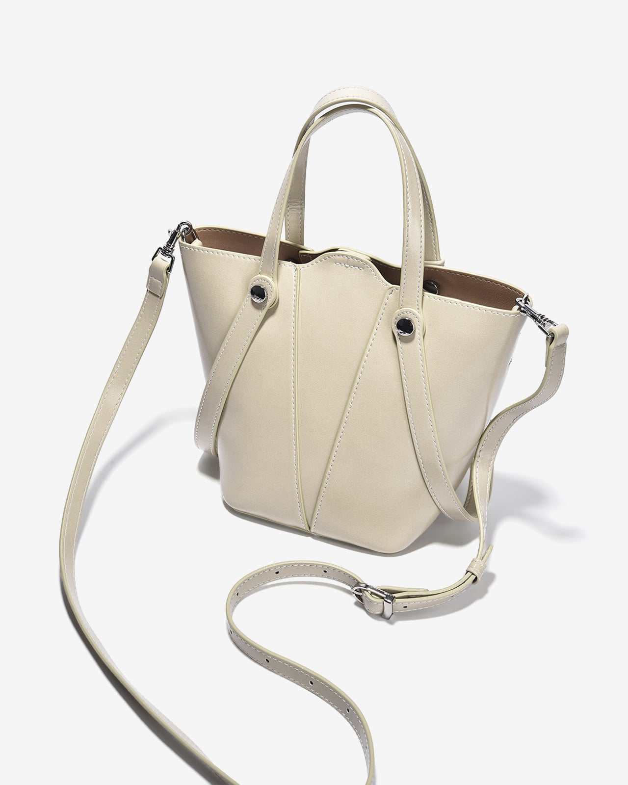 Túi Xách Tay Vỏ Sò Zucia The Eleve NY01-TY01-Kem Color1