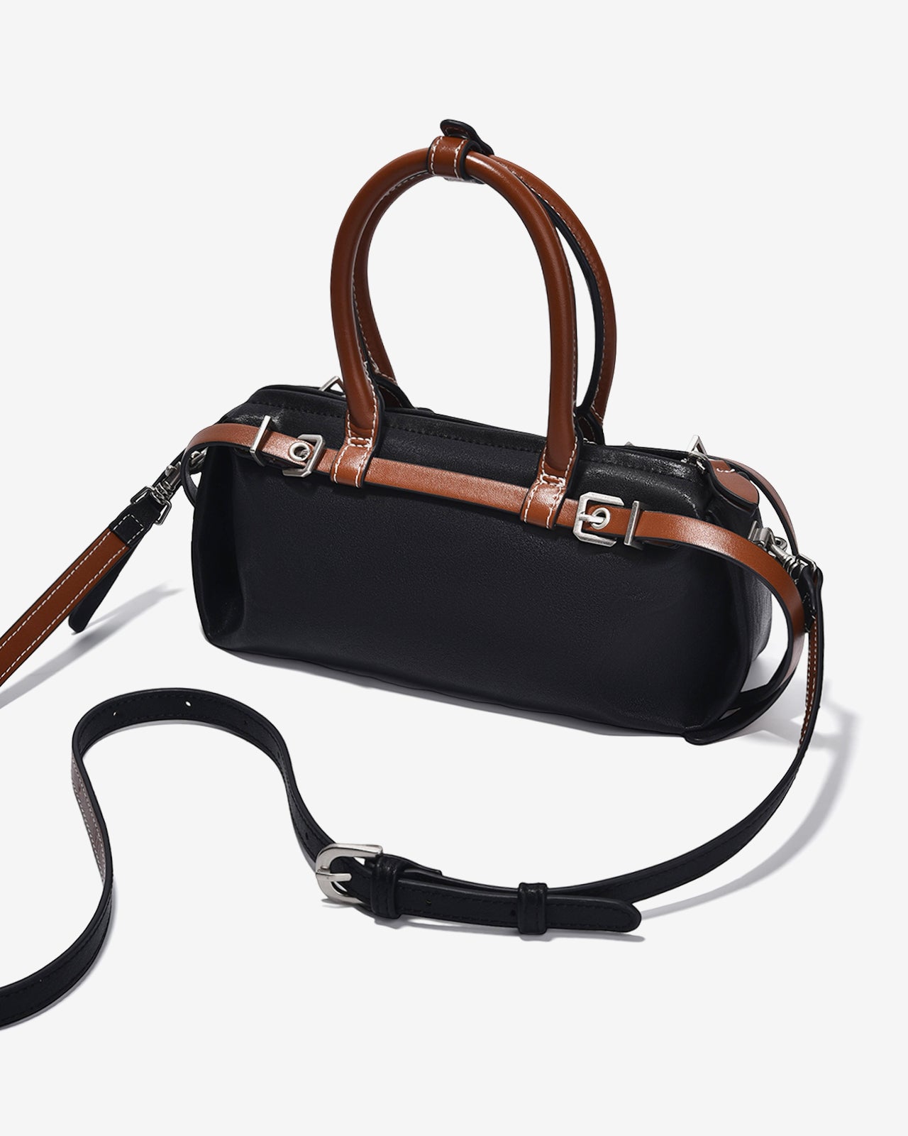 Túi Xách Tay Dáng Hộp Đính Charm Zucia The Eleve NY2-TY02-Đen Color2