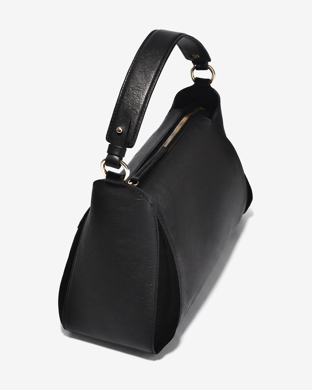 Túi Xách Dáng Hobo Vân Da Zuciani La Elegante N.67-IT67-Đen Color2