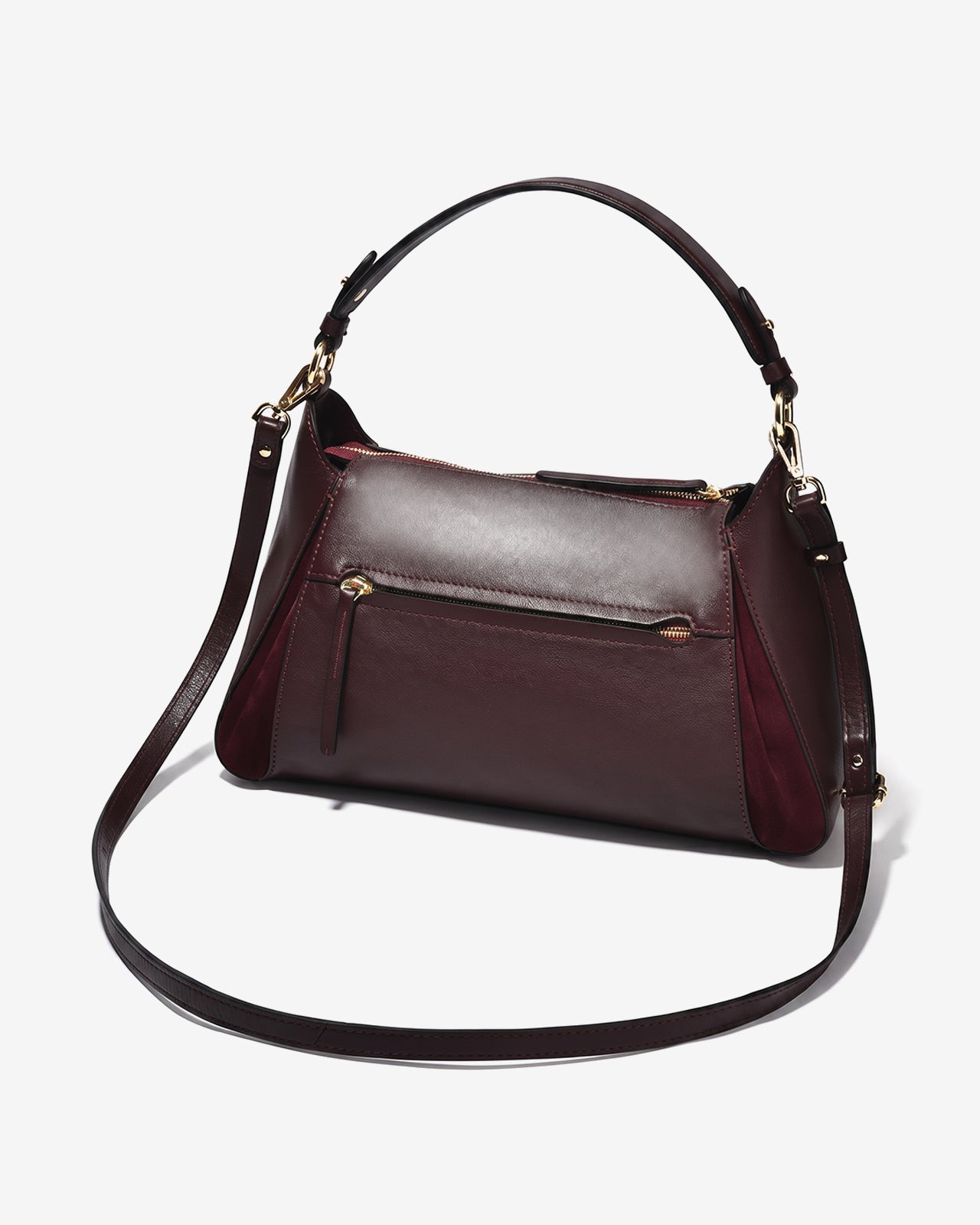 Túi Xách Dáng Hobo Vân Da Zuciani La Elegante N.67-IT67Đỏ Color2