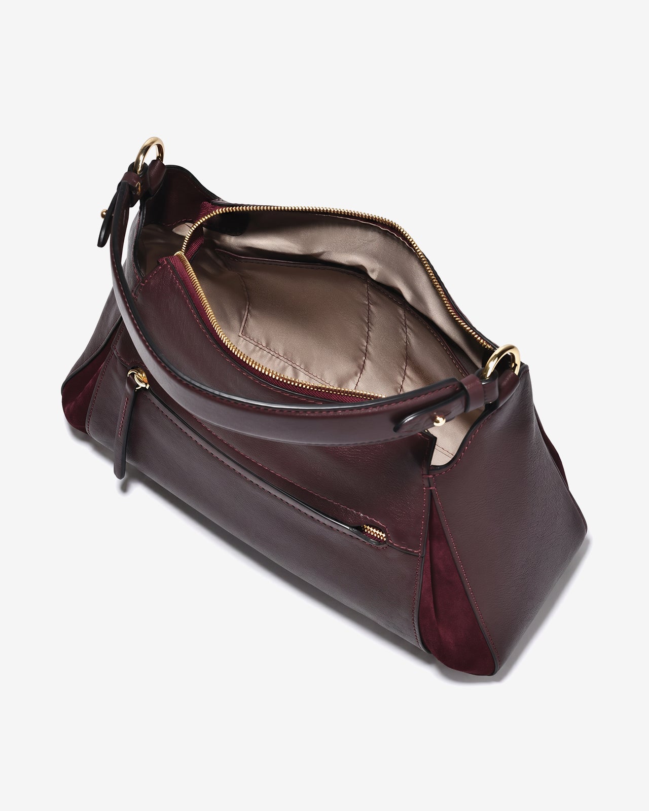 Túi Xách Dáng Hobo Vân Da Zuciani La Elegante N.67-IT67Đỏ Color1