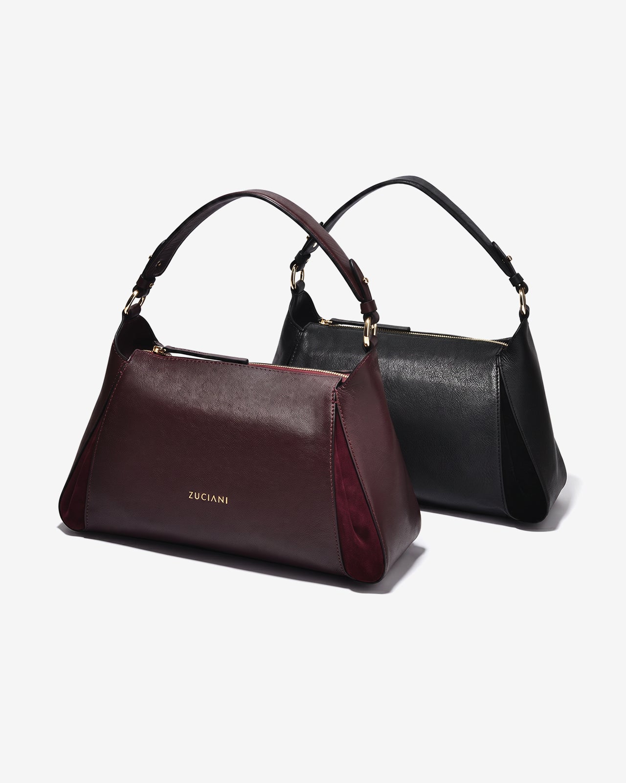 Túi Xách Dáng Hobo Vân Da Zuciani La Elegante N.67-IT67Đỏ Color2