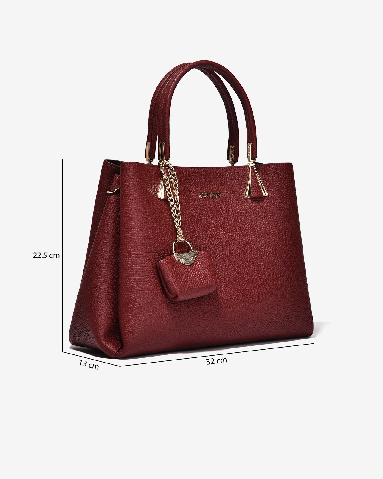 Túi Xách Tay Da Mềm Zuciani Modern Divine N09-JC70-Đỏ Color2