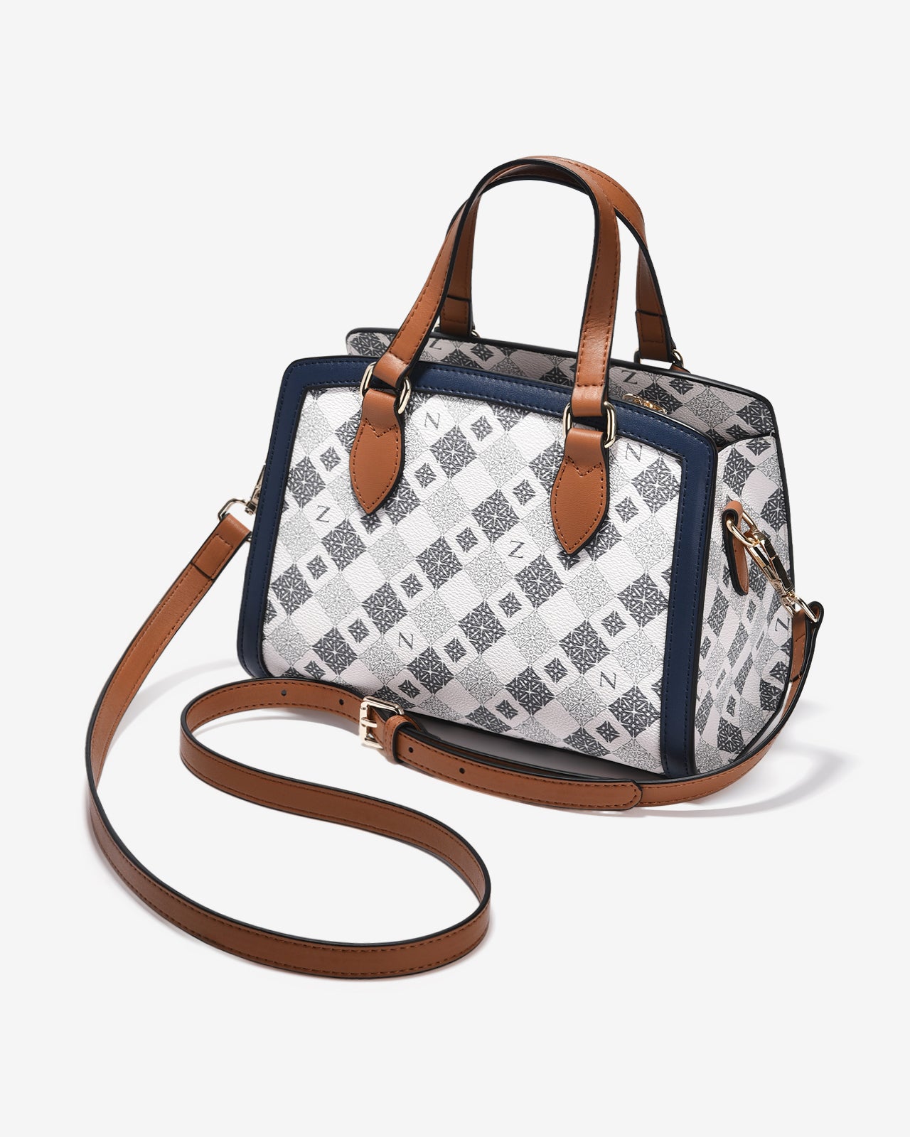 Túi Xách Tay Đeo Chéo Dạng Hộp Zuciani Mono La Fleur N05-JYQ1-Xanh Color1