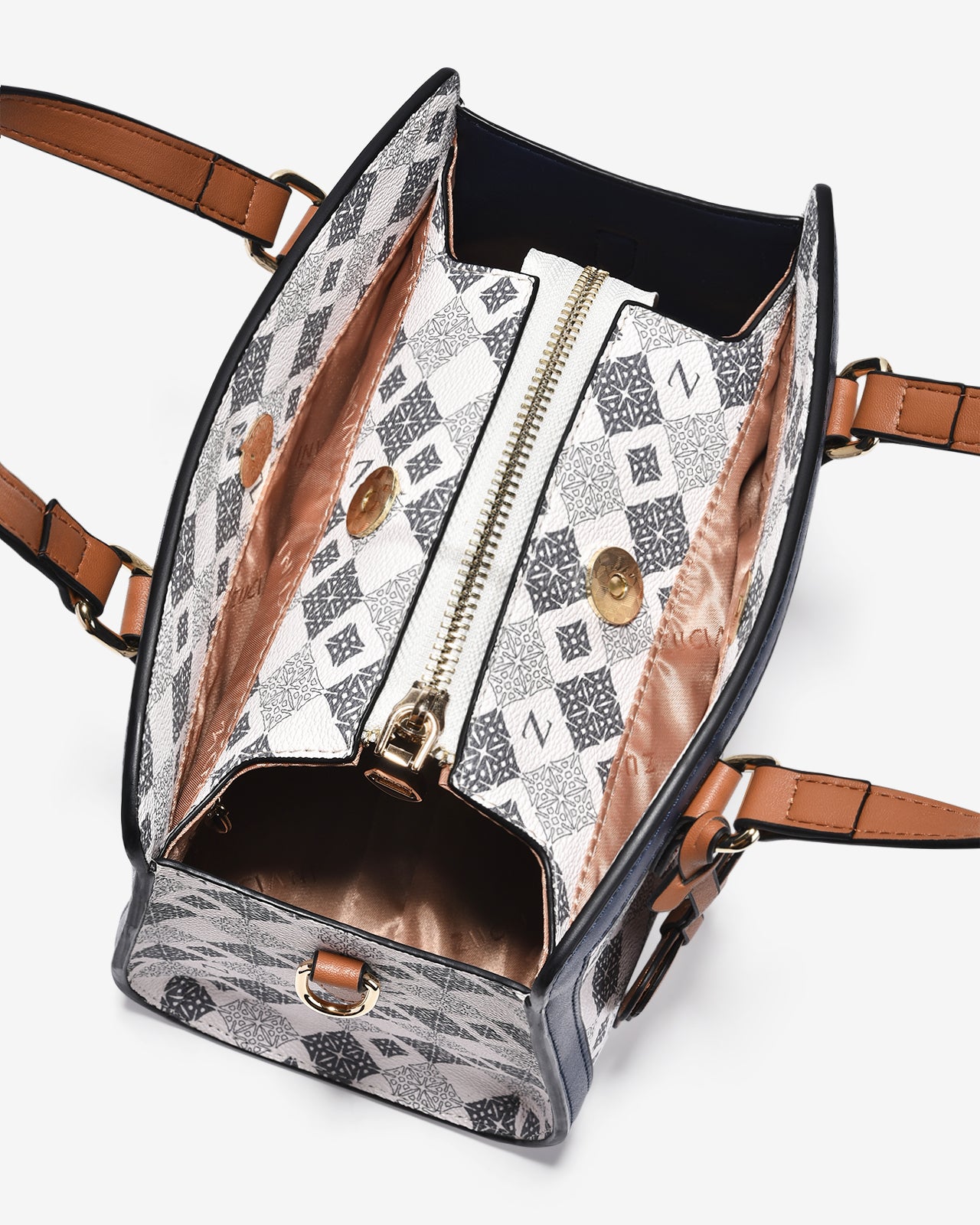 Túi Xách Tay Đeo Chéo Dạng Hộp Zuciani Mono La Fleur N05-JYQ1-Xanh Color1