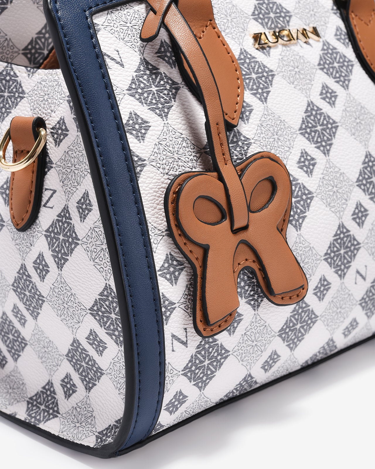 Túi Xách Tay Đeo Chéo Dạng Hộp Zuciani Mono La Fleur N05-JYQ1-Xanh Color1