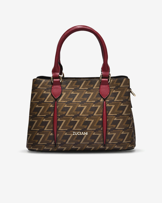Túi Xách Tay Nữ Zuciani Monogram Zen N11-JYS2Nâu Color1First