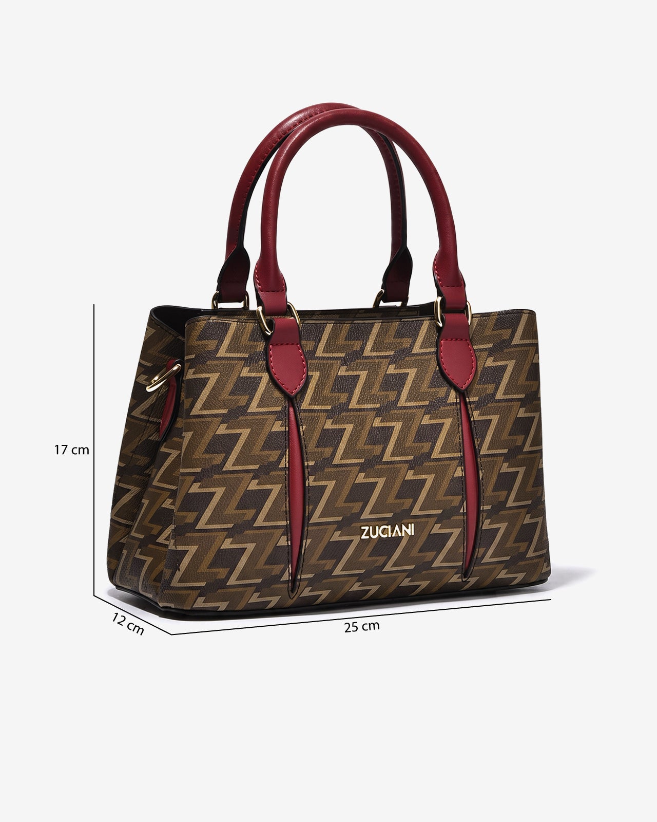 Túi Xách Tay Nữ Zuciani Monogram Zen N11-JYS2Nâu Color1