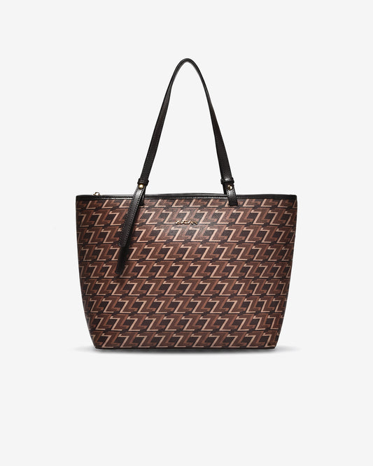 Túi Xách Tay Dáng Tote Zuciani Monogram Zen N17-JYS8Nâu Color1First