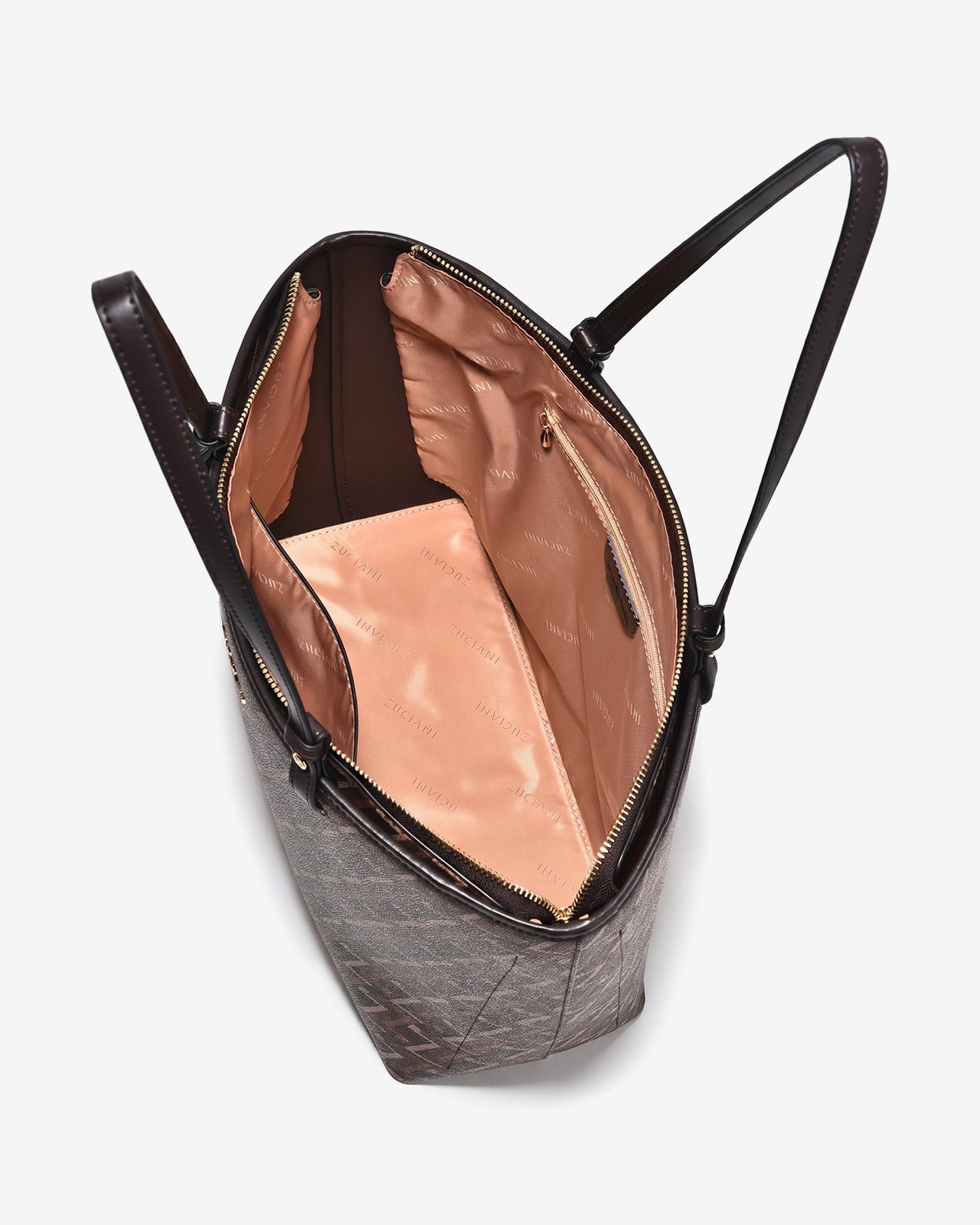 Túi Xách Tay Dáng Tote Zuciani Monogram Zen N17-JYS8Nâu Color1