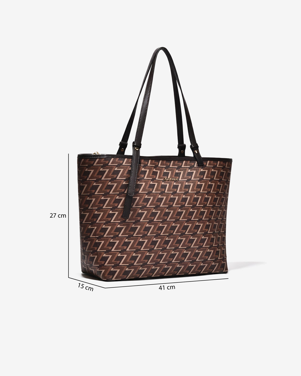 Túi Xách Tay Dáng Tote Zuciani Monogram Zen N17-JYS8Nâu Color1