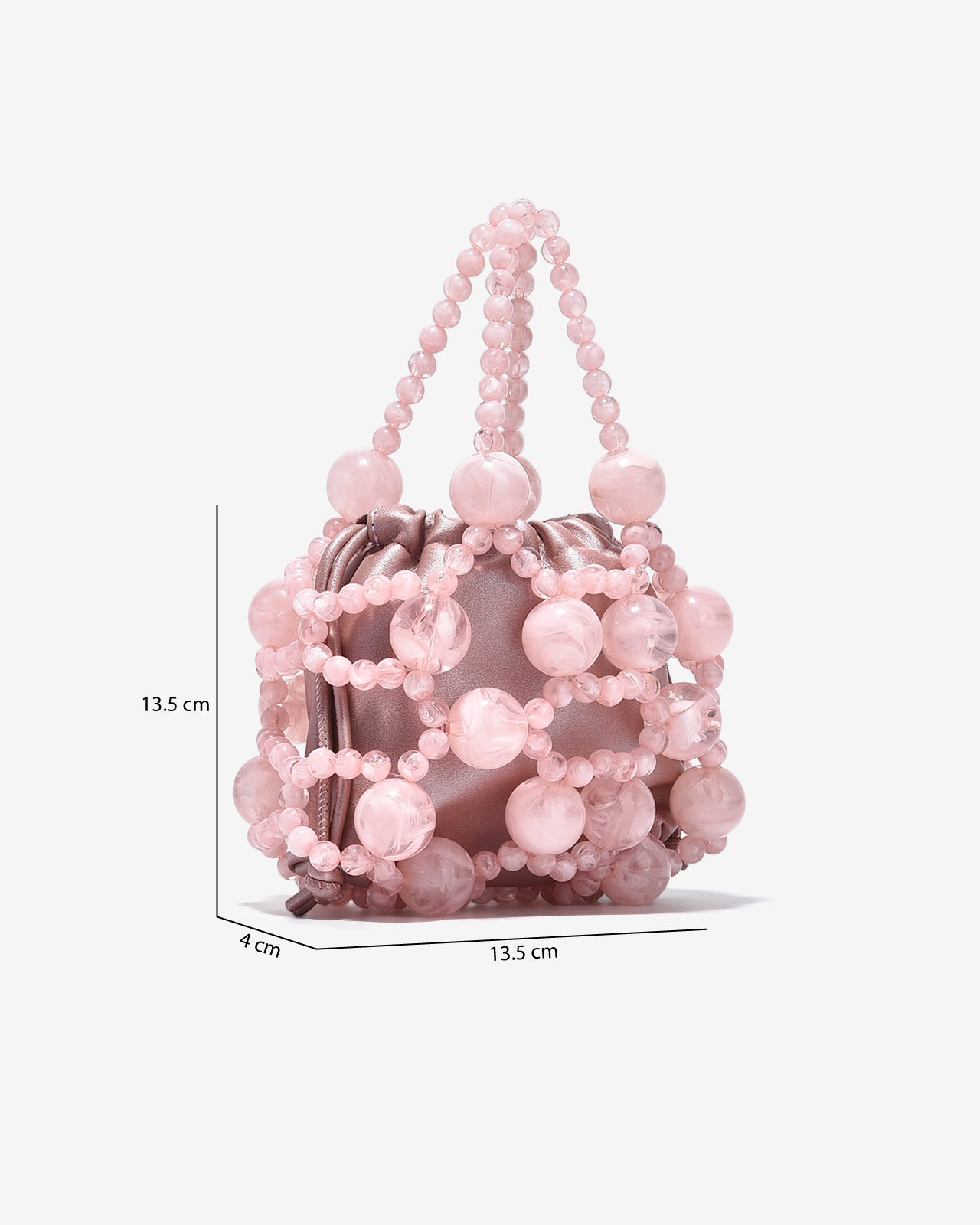 Túi Đeo Chéo Đi Tiệc Phủ Hạt Sang Trọng Zucia The Luminara N03-JS03-Hồng Color1