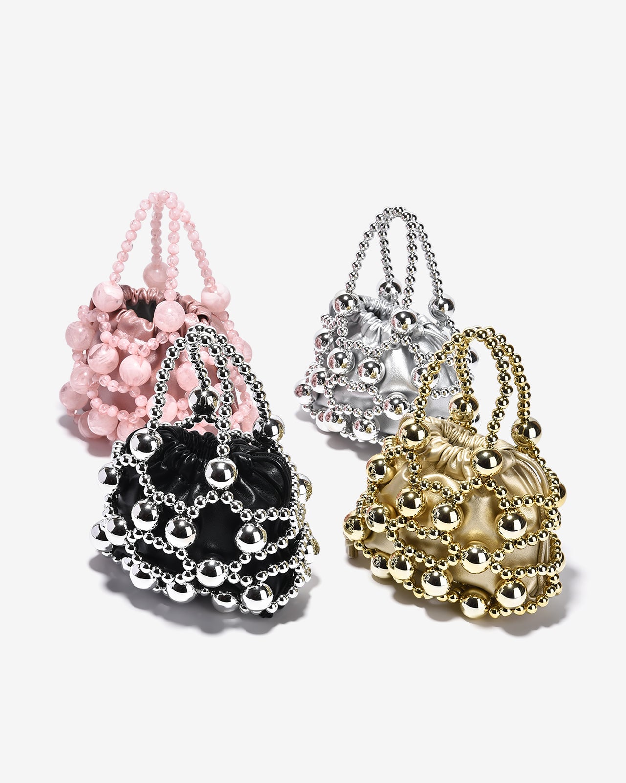 Túi Đeo Chéo Đi Tiệc Phủ Hạt Sang Trọng Zucia The Luminara N03-JS03-Xám Color3