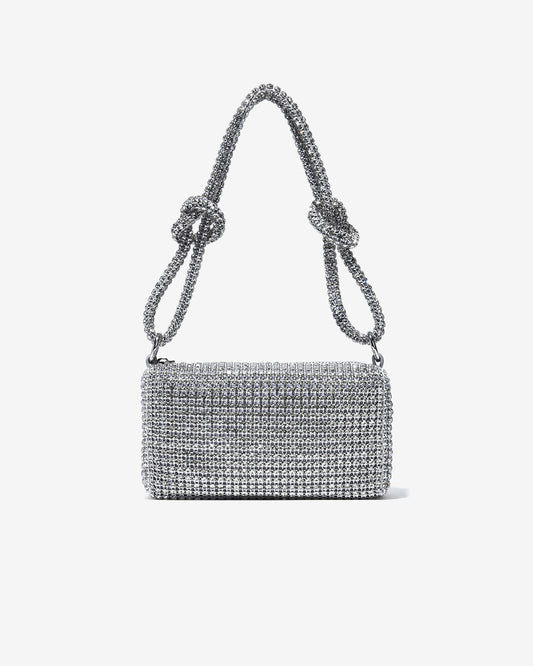 Túi Đeo Vai Đi Tiệc Quai Xoắn Đính Đá Zucia The Luminara N07-JS07-Trắng Color1First