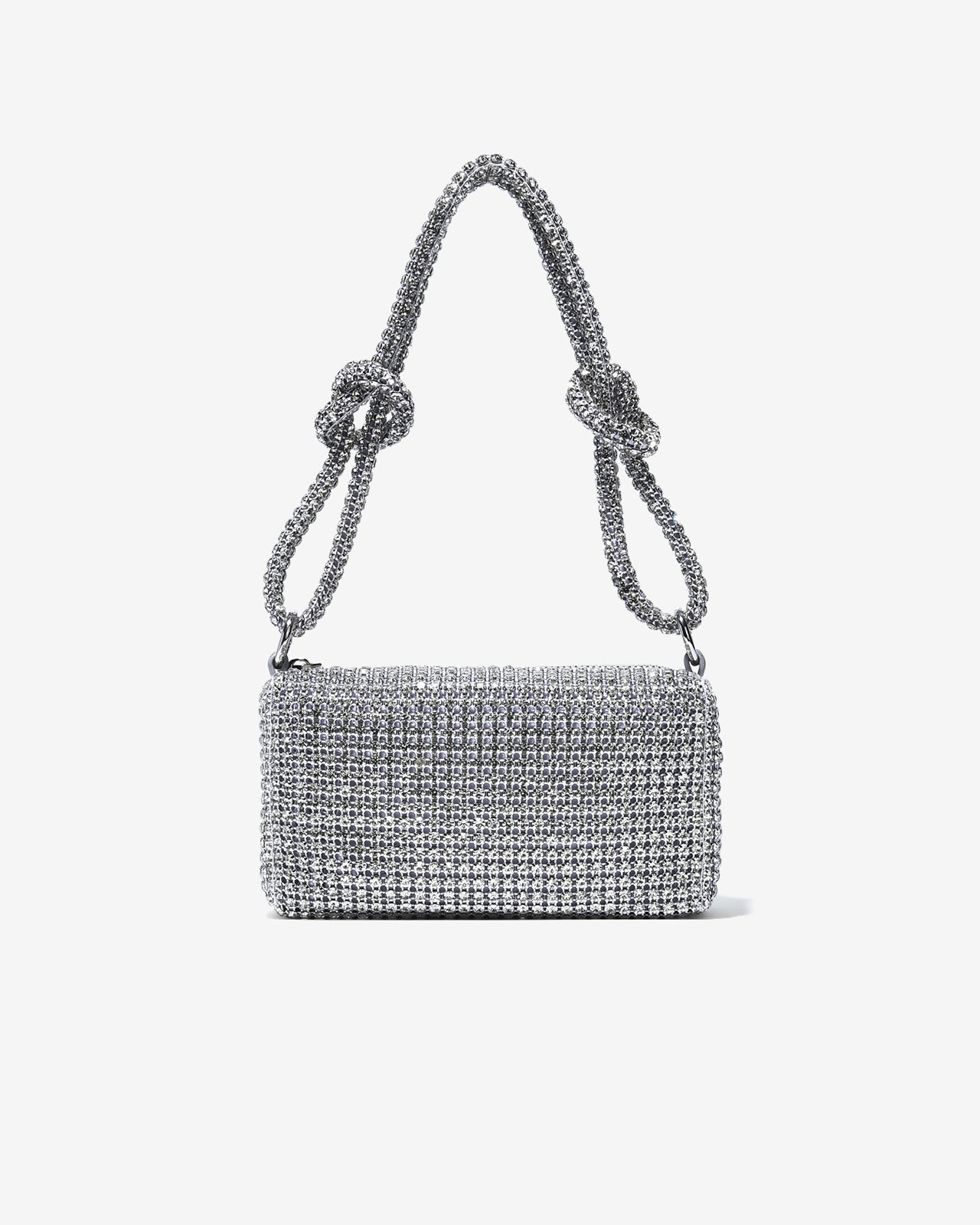 Túi Đeo Vai Đi Tiệc Quai Xoắn Đính Đá Zucia The Luminara N07-JS07-Trắng Color2First