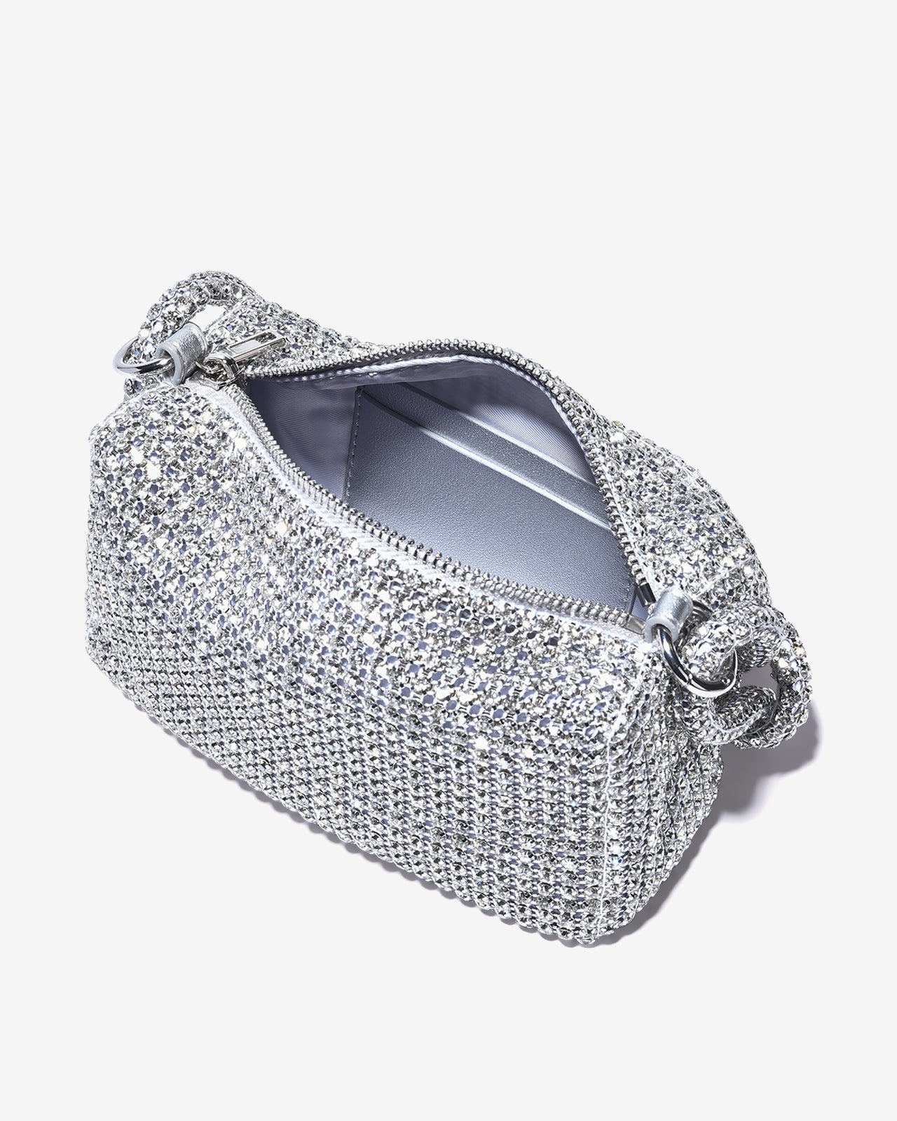 Túi Đeo Vai Đi Tiệc Quai Xoắn Đính Đá Zucia The Luminara N07-JS07-Trắng Color2