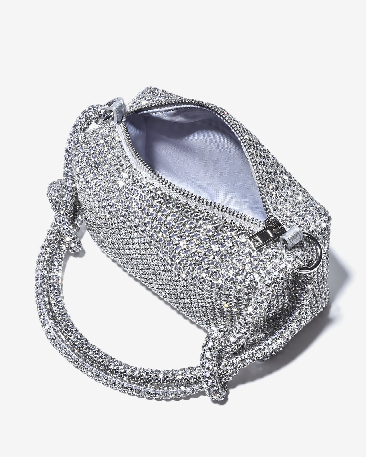 Túi Đeo Vai Đi Tiệc Quai Xoắn Đính Đá Zucia The Luminara N07-JS07-Trắng Color2