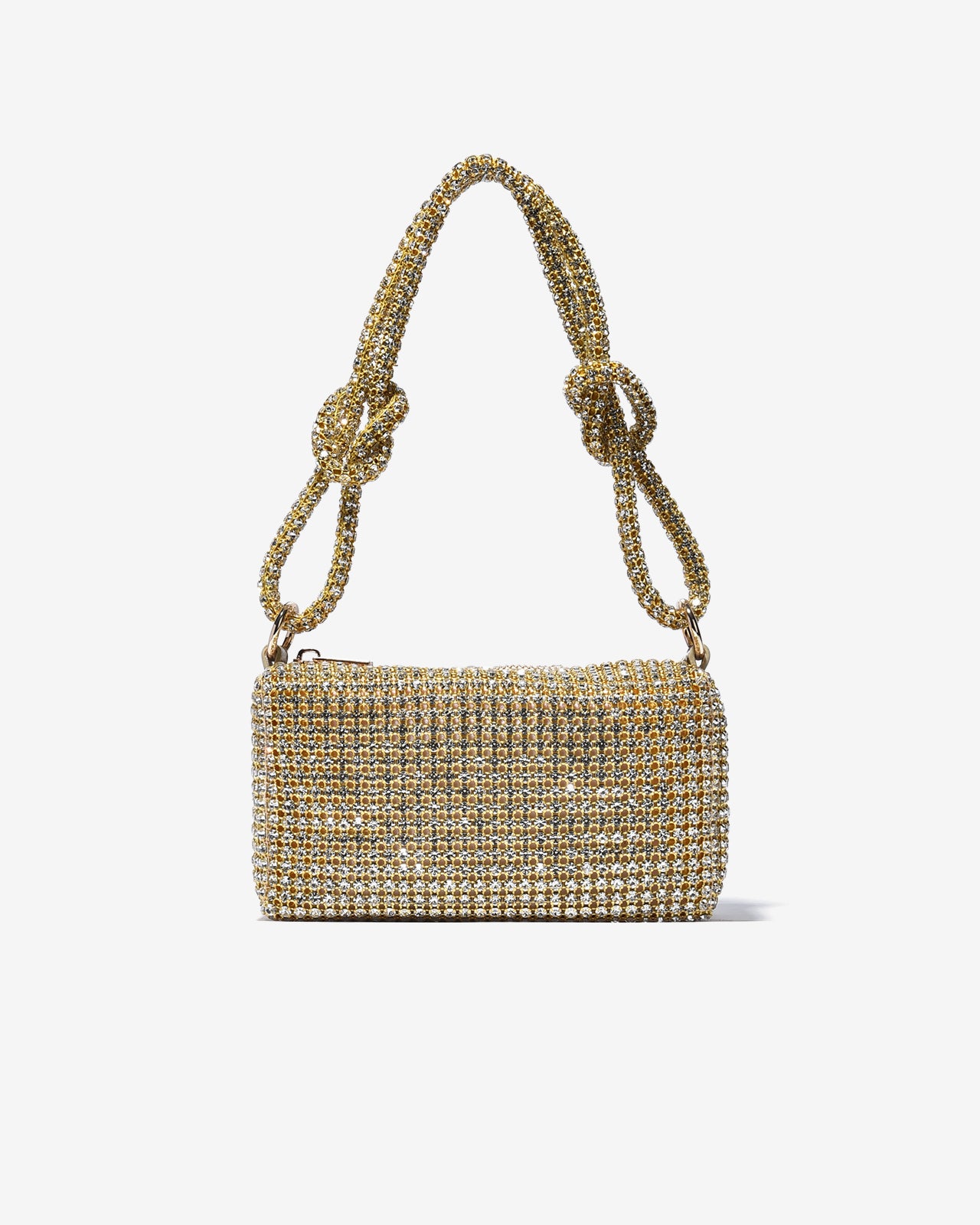 Túi Đeo Vai Đi Tiệc Quai Xoắn Đính Đá Zucia The Luminara N07-JS07-Vàng Color1First