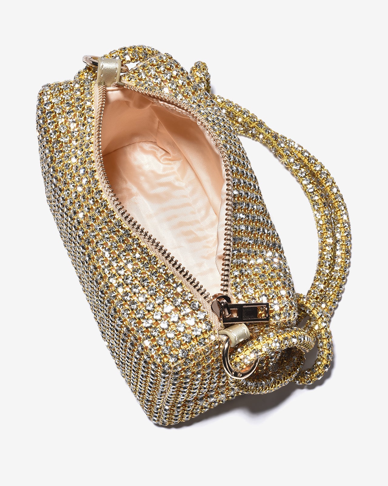 Túi Đeo Vai Đi Tiệc Quai Xoắn Đính Đá Zucia The Luminara N07-JS07-Vàng Color1