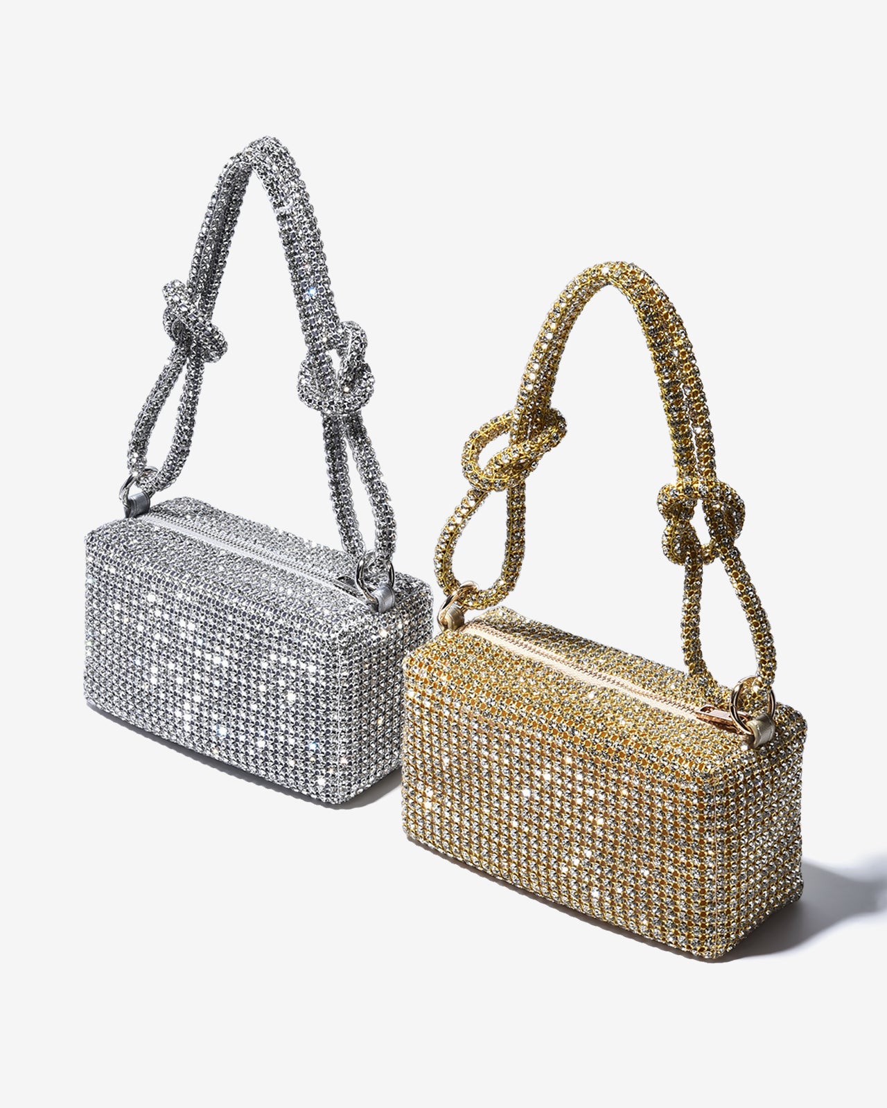 Túi Đeo Vai Đi Tiệc Quai Xoắn Đính Đá Zucia The Luminara N07-JS07-Vàng Color2