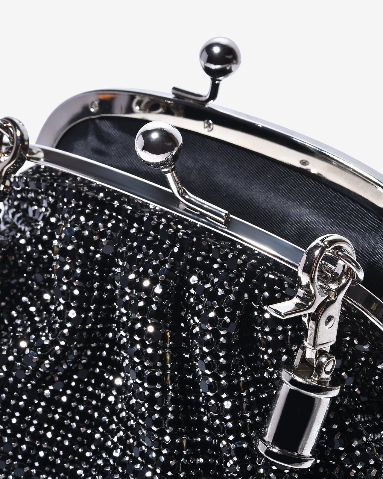 Túi Đeo Vai Đi Tiệc Cổ Điển Đính Đá Zucia The Luminara N08-JS08-Đen Color1