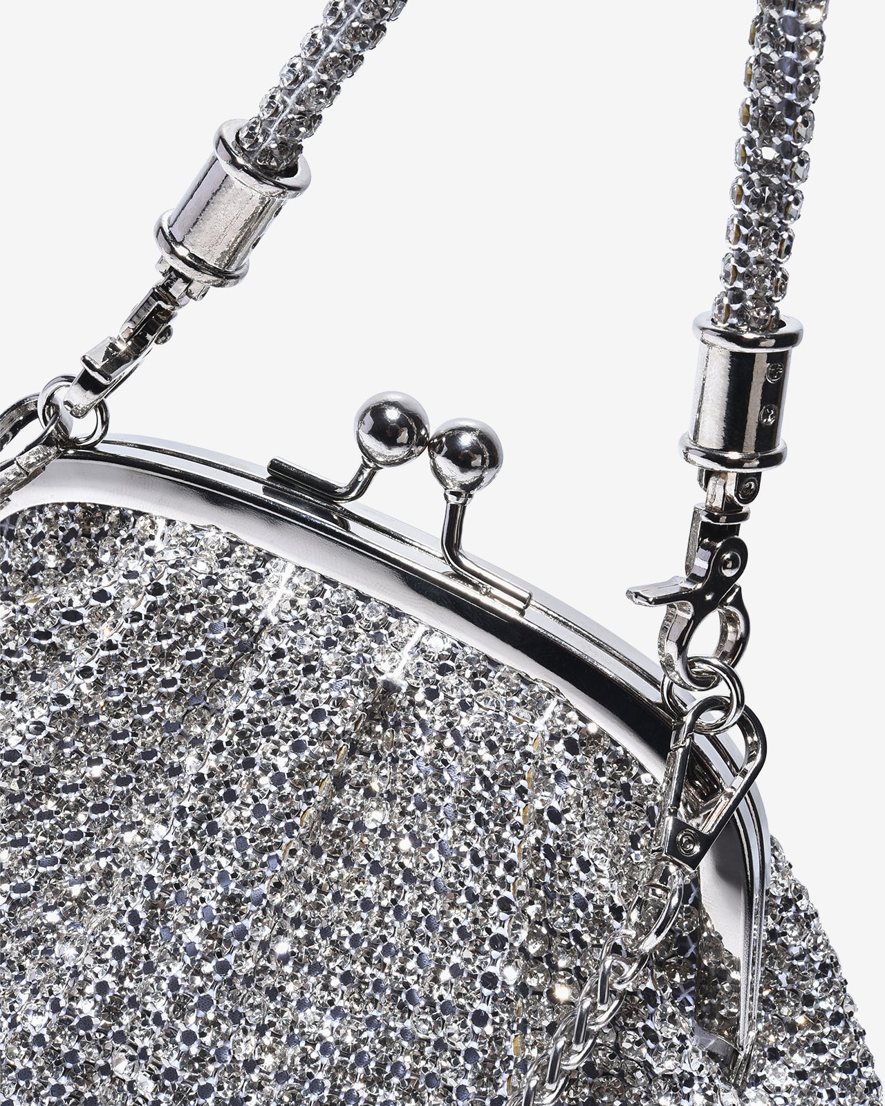 Túi Đeo Vai Đi Tiệc Cổ Điển Đính Đá Zucia The Luminara N08-JS08-Trắng Color1