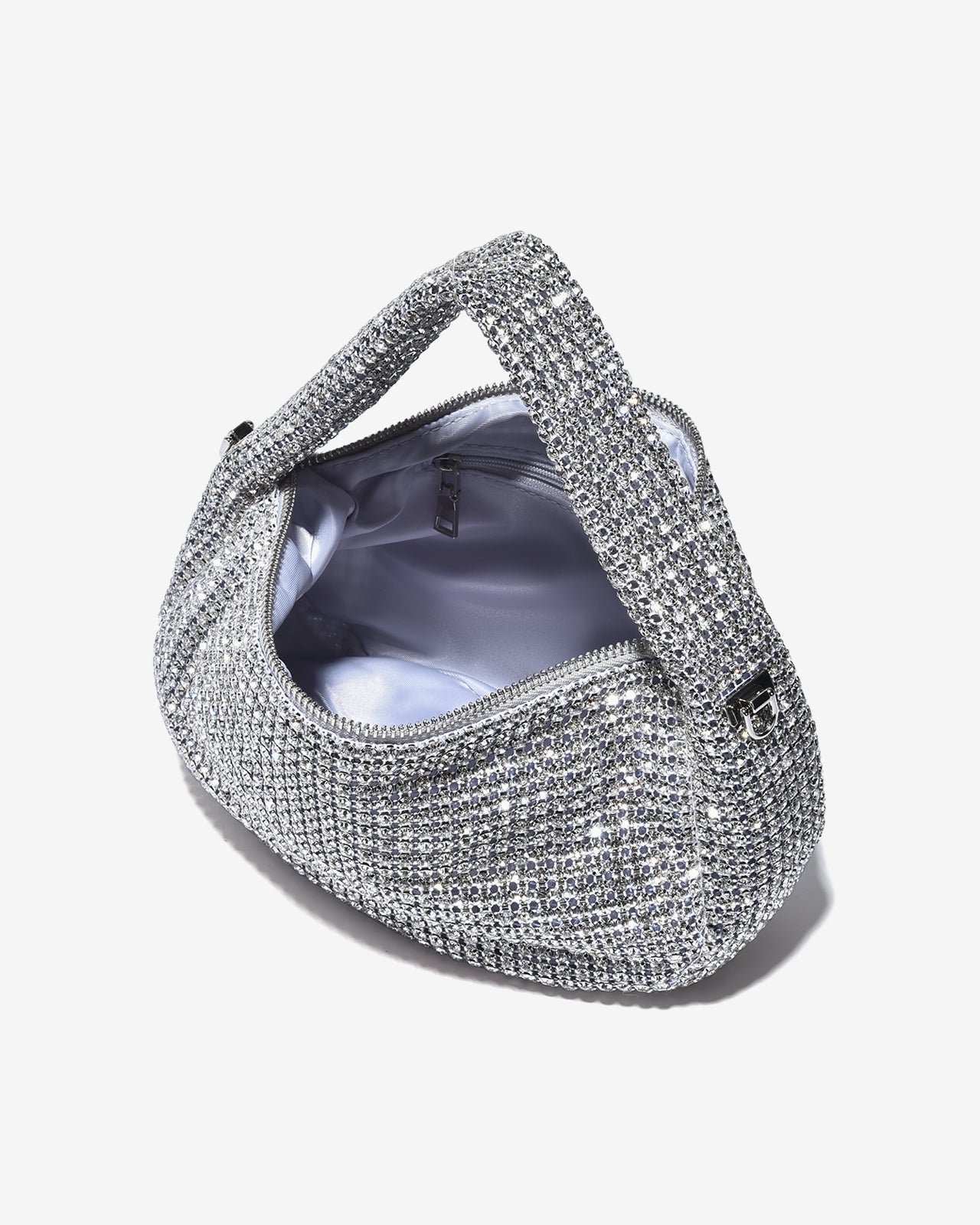 Túi Đi Tiệc Xách Tay Đính Đá Lấp Lánh Zucia The Luminara N09-JS09-Trắng Color2