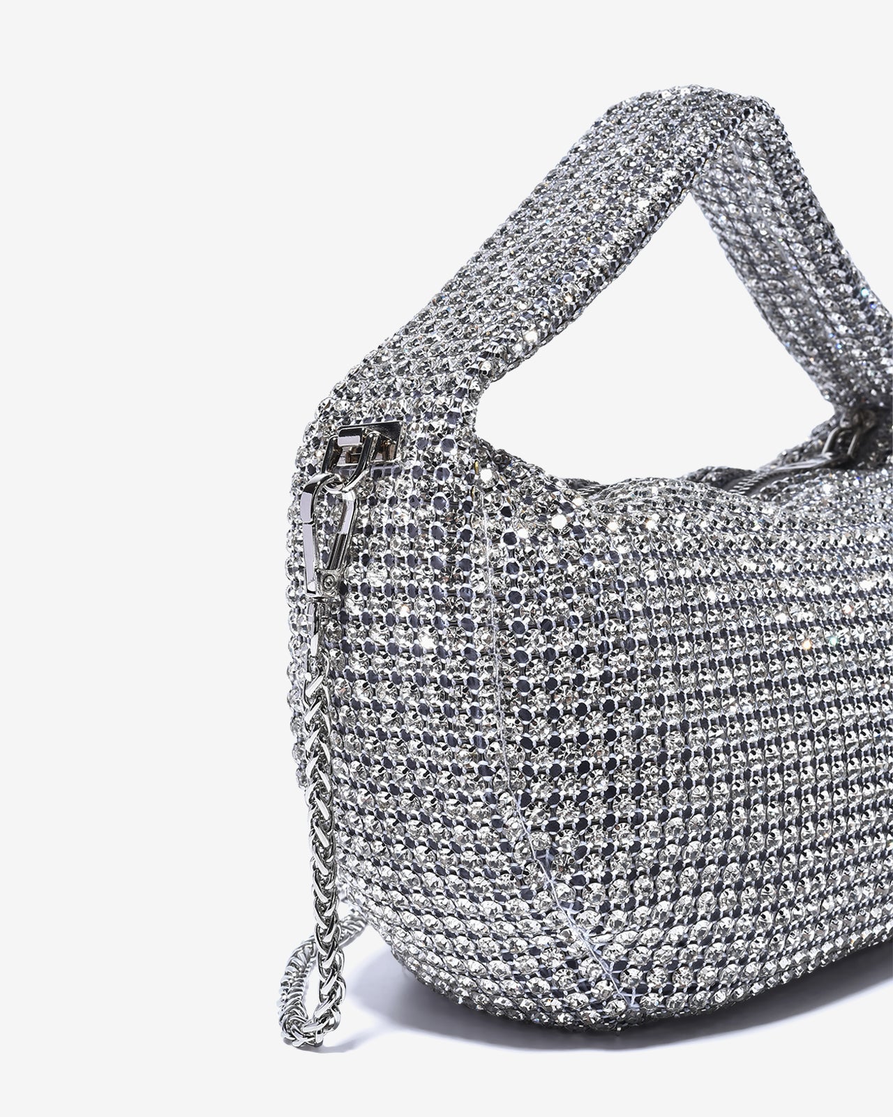 Túi Đi Tiệc Xách Tay Đính Đá Lấp Lánh Zucia The Luminara N09-JS09-Trắng Color2