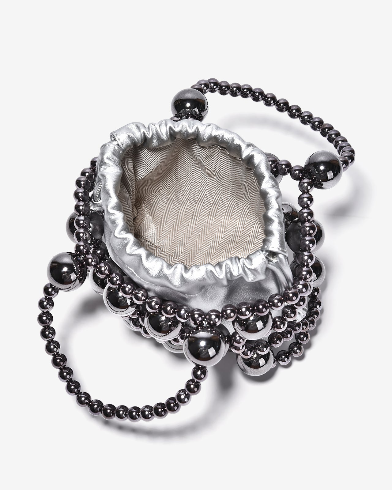 Túi Đeo Chéo Đi Tiệc Phủ Hạt Sang Trọng Zucia The Luminara N03-JS03-Trắng Color2