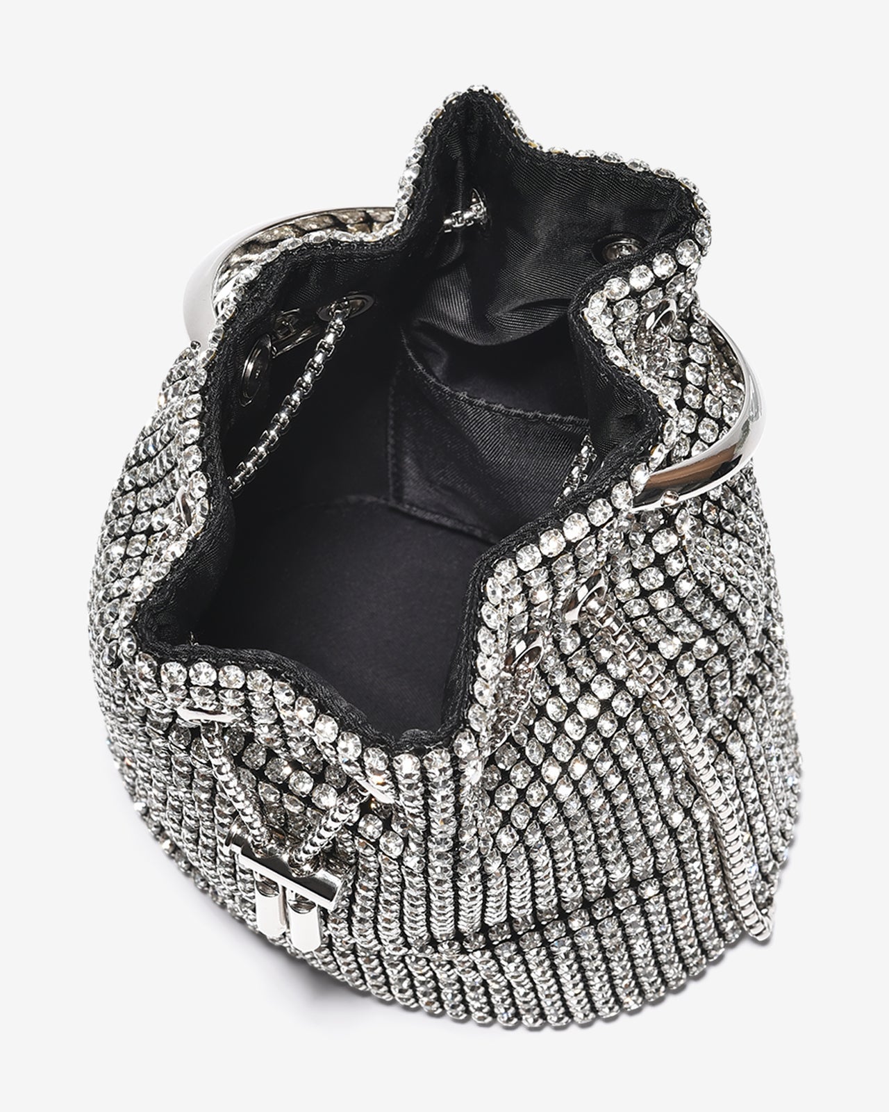 Túi Đeo Chéo Dây Rút Phối Đá Lộng Lẫy Zucia The Luminara N04-JS04-Trắng Color1