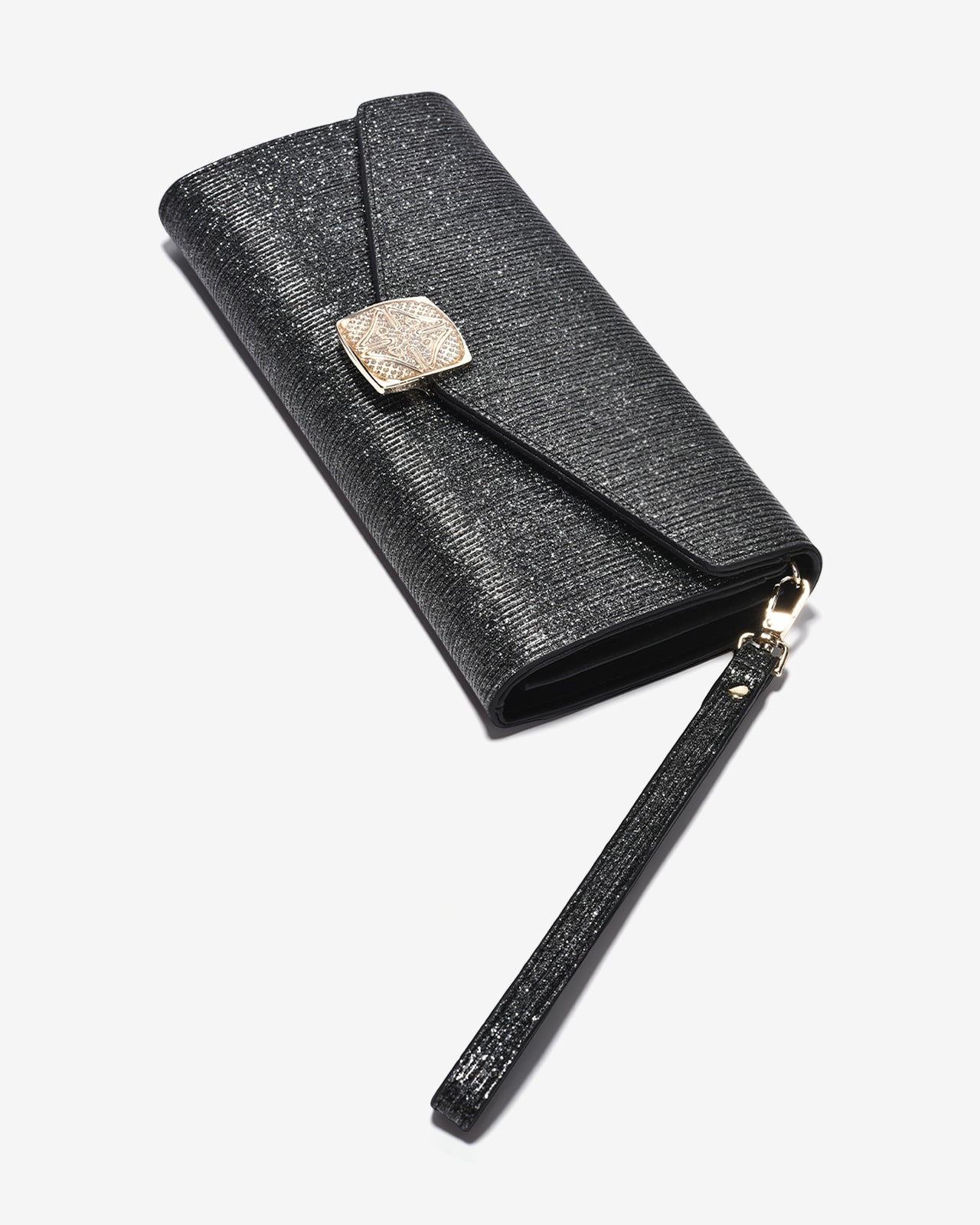 Ví Cầm Tay Đi Tiệc Ánh Nhũ Zuciani The New Classic N01-JYP4-Đen Color2