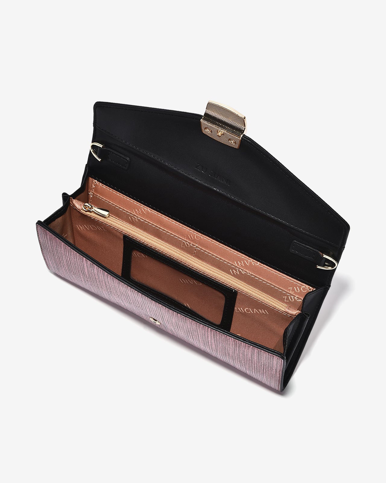 Ví Cầm Tay Đi Tiệc Ánh Nhũ Zuciani The New Classic N01-JYP4-Đỏ Color3