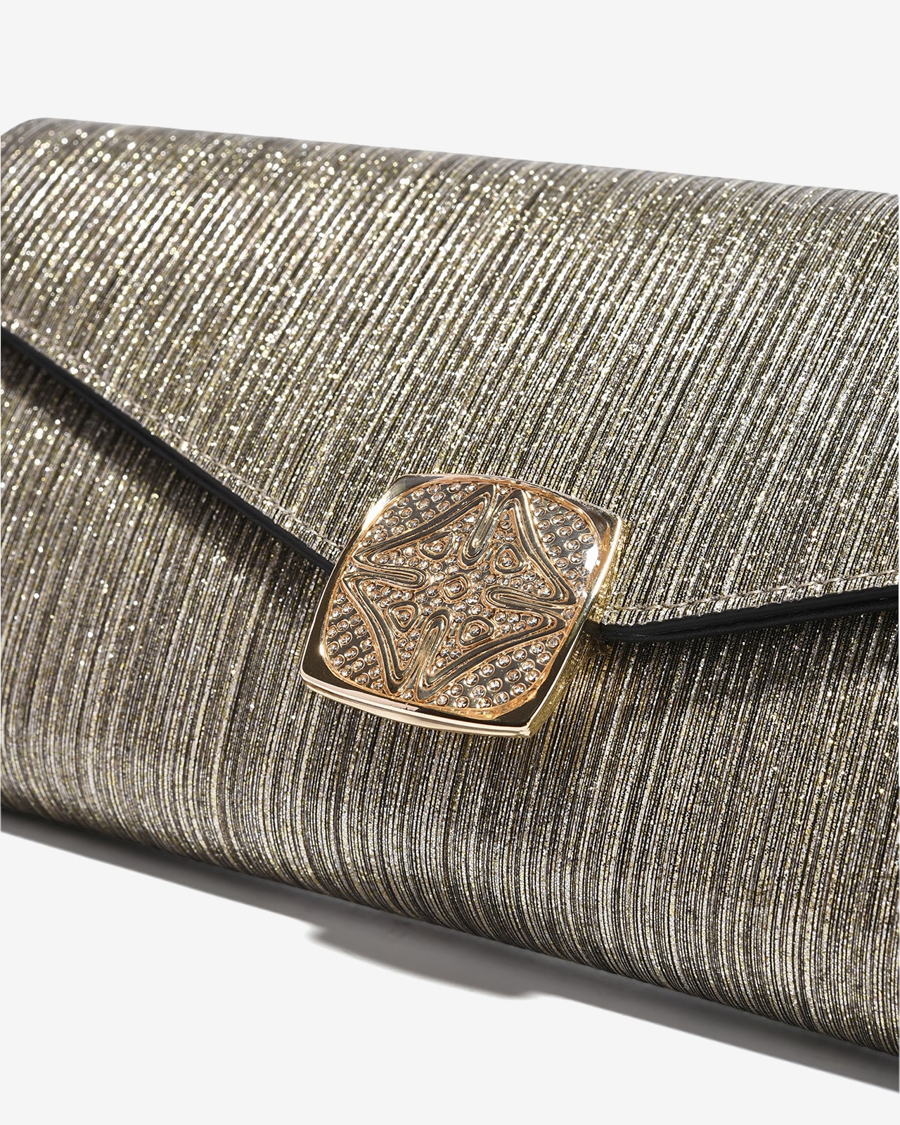 Ví Cầm Tay Đi Tiệc Ánh Nhũ Zuciani The New Classic N01-JYP4-Vàng Color2