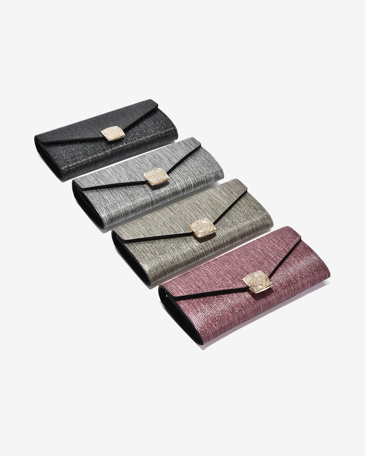 Ví Cầm Tay Đi Tiệc Ánh Nhũ Zuciani The New Classic N01-JYP4-Vàng Color2