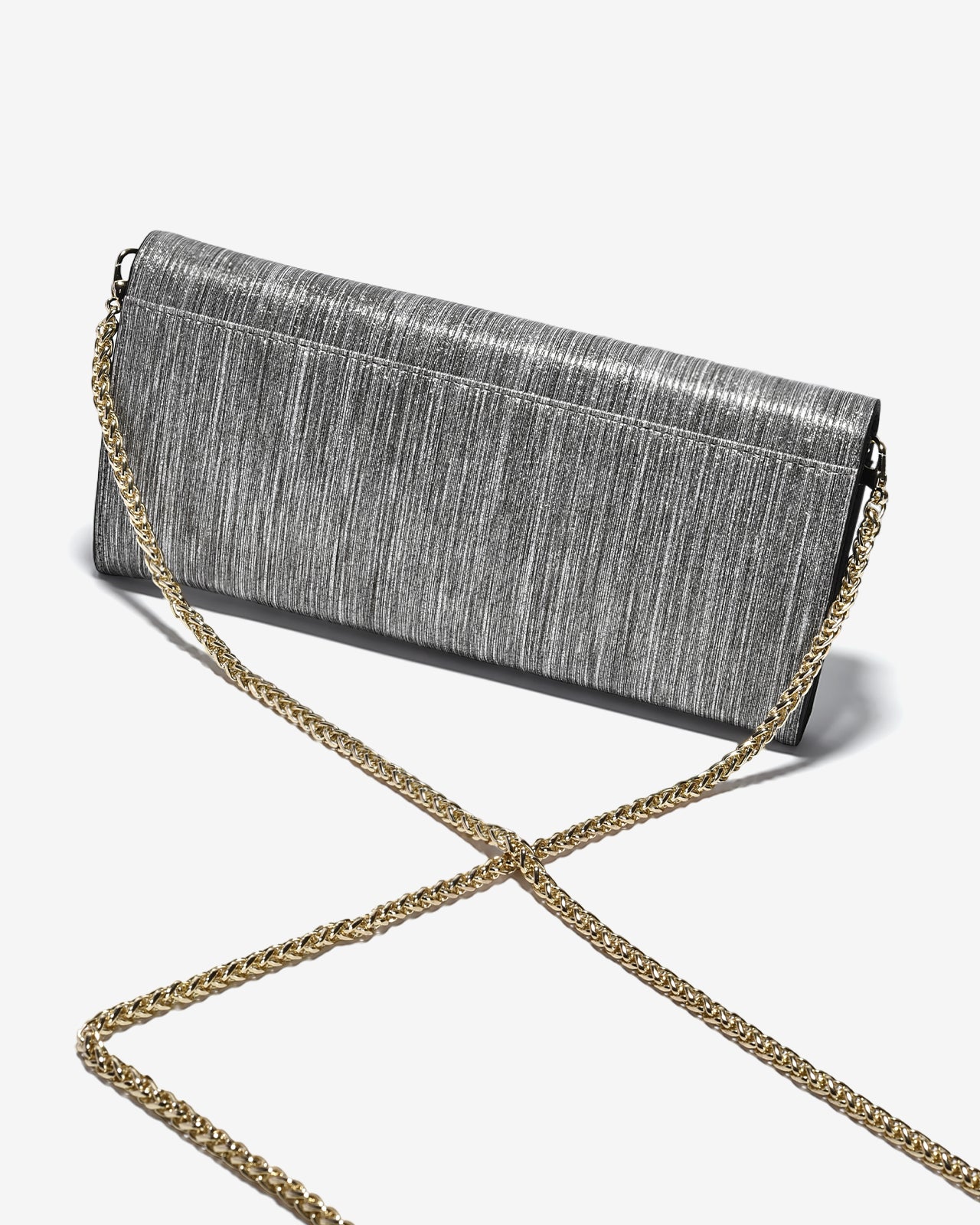 Ví Cầm Tay Đi Tiệc Ánh Nhũ Zuciani The New Classic N01-JYP4-Xám Color1