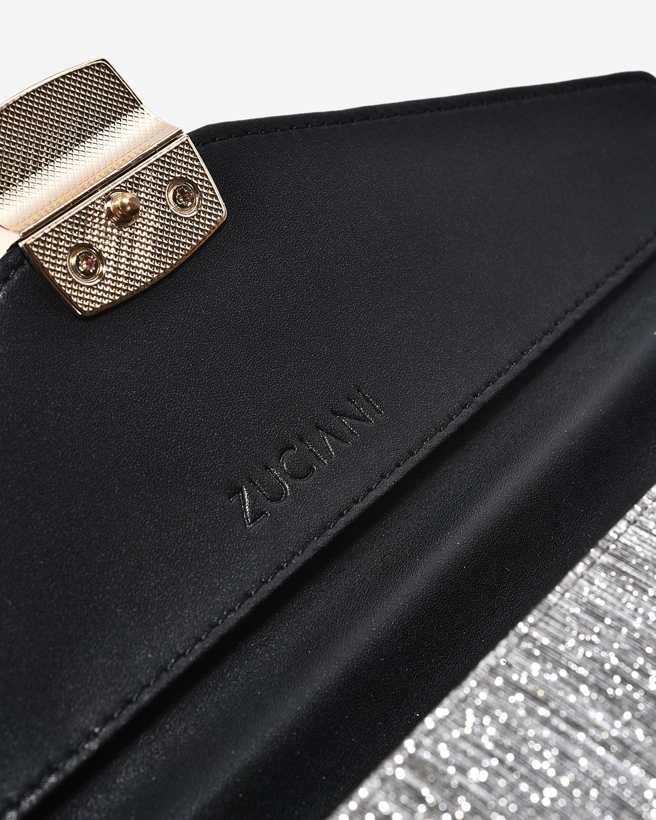 Ví Cầm Tay Đi Tiệc Ánh Nhũ Zuciani The New Classic N01-JYP4-Xám Color4