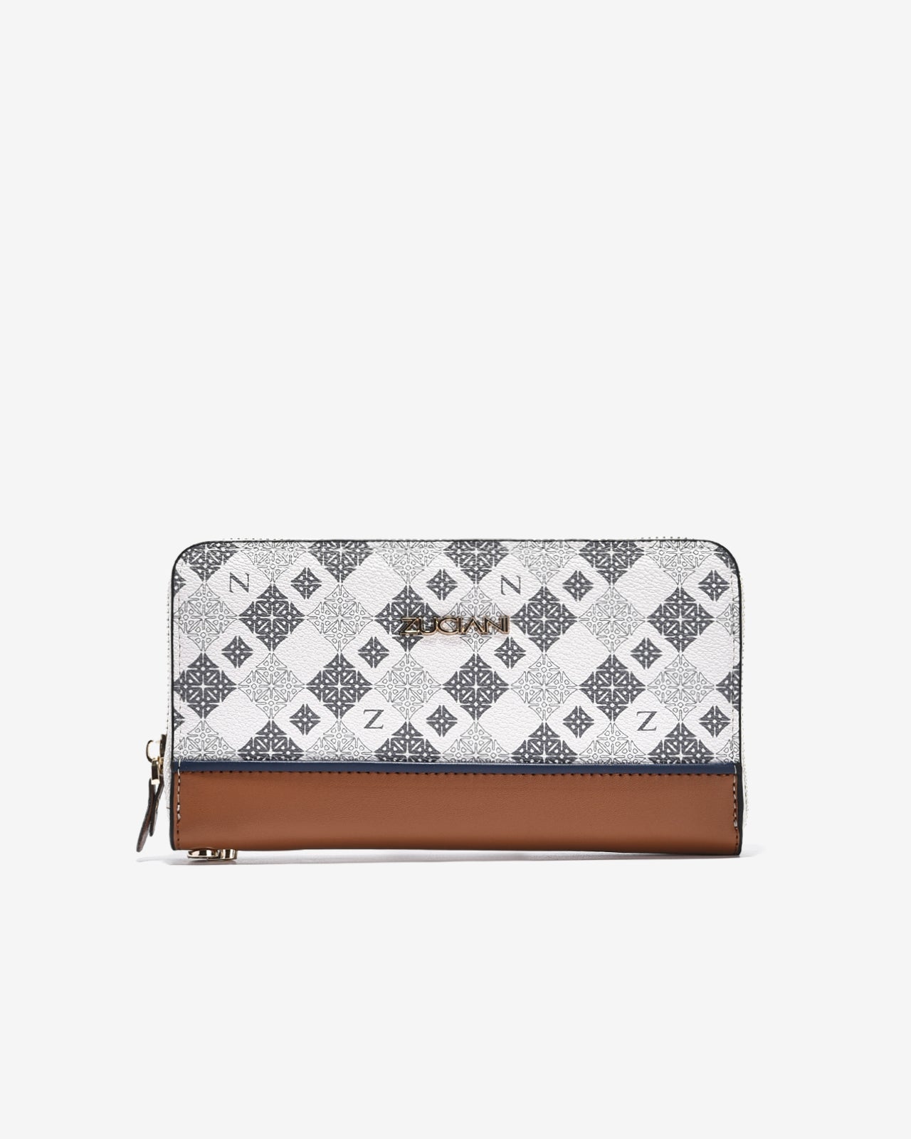 Ví Nữ Cầm Tay Phối Màu Zuciani Mono La Fleur N10-JYQ6-Xanh Color1First