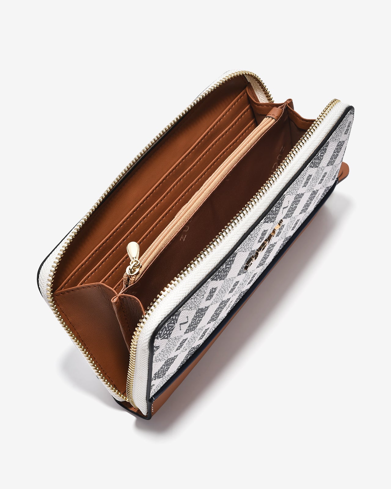 Ví Nữ Cầm Tay Phối Màu Zuciani Mono La Fleur N10-JYQ6-Xanh Color1