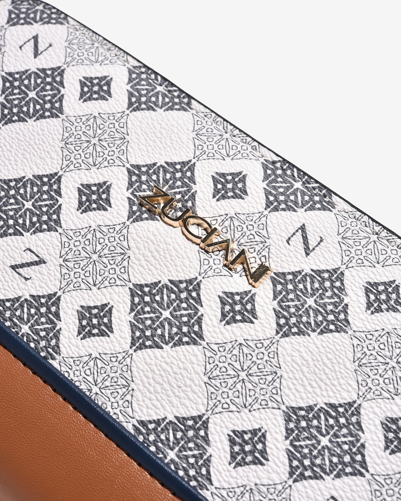 Ví Nữ Cầm Tay Phối Màu Zuciani Mono La Fleur N10-JYQ6-Xanh Color1